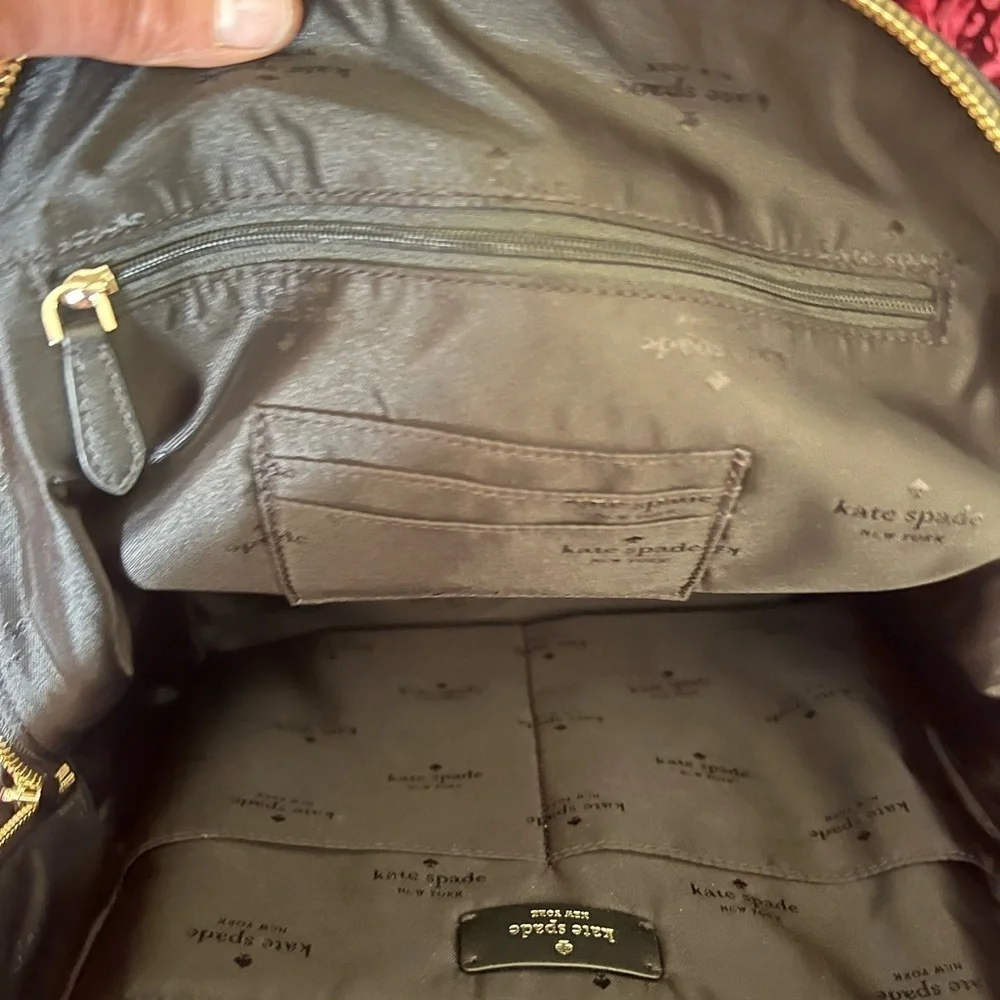 Kate Spade Black Chelsea Rose Backpack